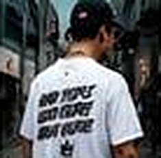 Model wearing a Distinct Kulture t-shirt